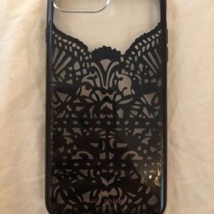 Kate Spade Intricate Black Pattern Phone Case